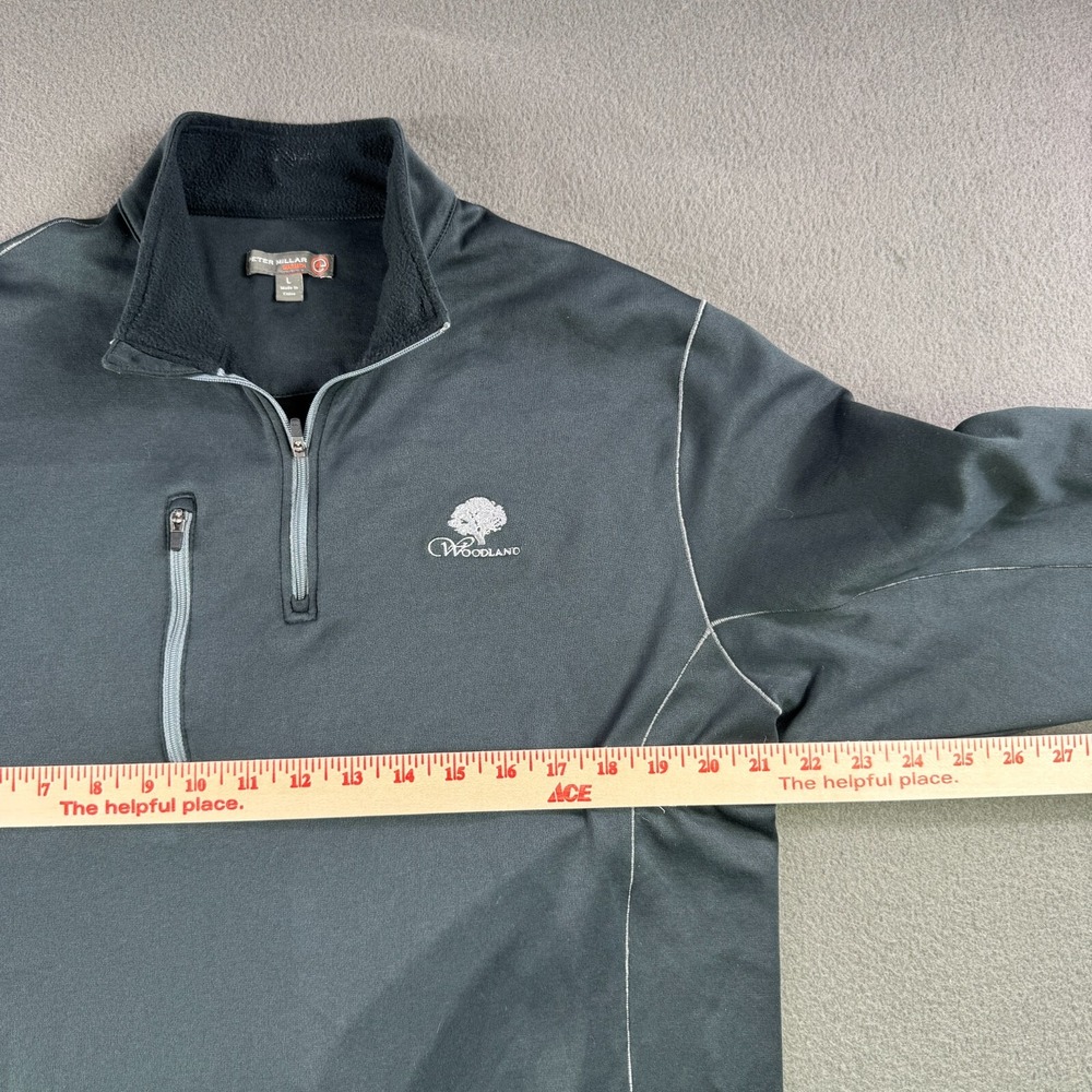 Peter Millar Golf Pullover Men L Warmth E4 1/4 Zi… - image 4